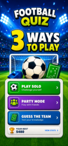Football Quiz – Party & Solo screenshot 1